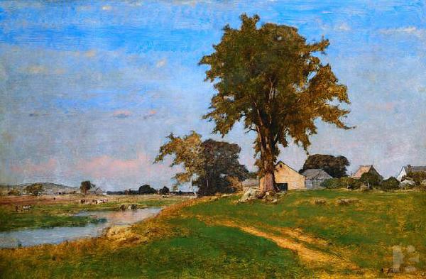 George Inness Old Elm at Medfield oil painting picture